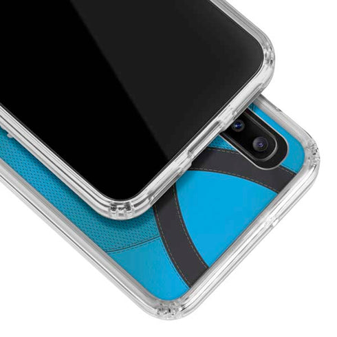 NFL Carolina Panthers Team Jersey Galaxy A30 Clear Case