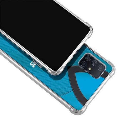 NFL Carolina Panthers Team Jersey Galaxy A51 5G Clear Case
