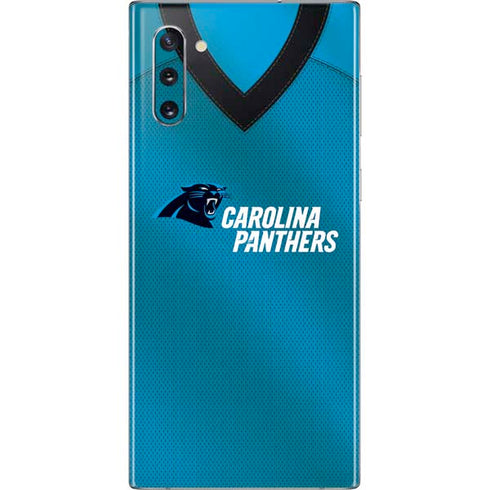 NFL Carolina Panthers Team Jersey Galaxy Note 10 Skin