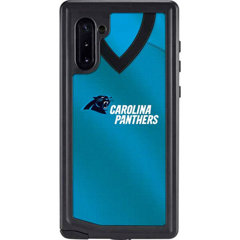 NFL Carolina Panthers Team Jersey Galaxy Note 10 Waterproof Case