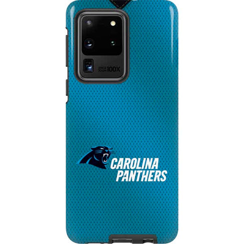 NFL Carolina Panthers Team Jersey Galaxy S20 Ultra 5G Pro Case
