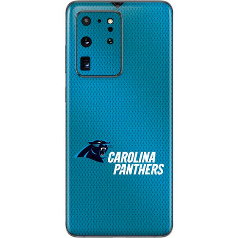 NFL Carolina Panthers Team Jersey Galaxy S20 Ultra 5G Skin