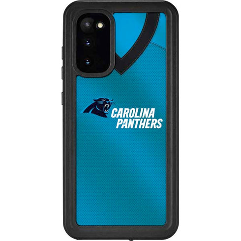 NFL Carolina Panthers Team Jersey Galaxy S20 Waterproof Case