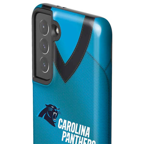 NFL Carolina Panthers Team Jersey Galaxy S21 5G Pro Case