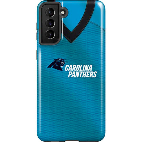 NFL Carolina Panthers Team Jersey Galaxy S21 Plus 5G Pro Case