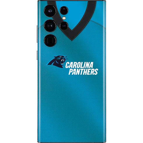 NFL Carolina Panthers Team Jersey Galaxy S22 Ultra Skin