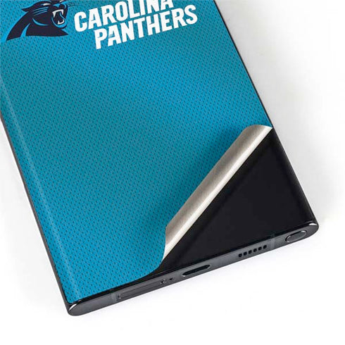 NFL Carolina Panthers Team Jersey Galaxy S22 Ultra Skin