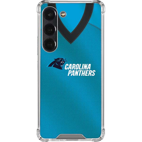 NFL Carolina Panthers Team Jersey Galaxy S23 Clear Case