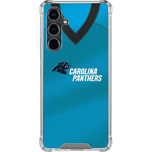 NFL Carolina Panthers Team Jersey Galaxy S23 FE Clear Case