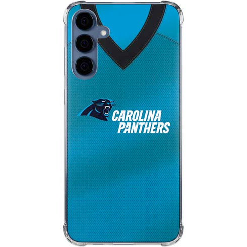 NFL Carolina Panthers Team Jersey Galaxy S24 Clear Case