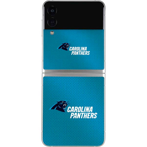 NFL Carolina Panthers Team Jersey Galaxy Z Flip4 5G Skin