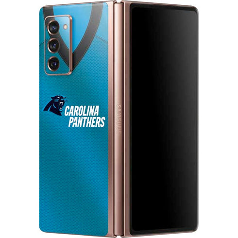 NFL Carolina Panthers Team Jersey Galaxy Z Fold2 5G Skin