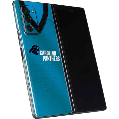 NFL Carolina Panthers Team Jersey Galaxy Z Fold2 5G Skin