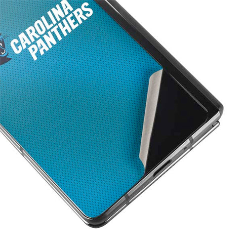 NFL Carolina Panthers Team Jersey Galaxy Z Fold2 5G Skin