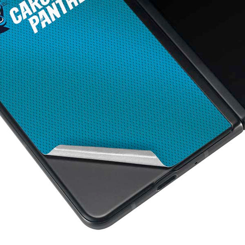 NFL Carolina Panthers Team Jersey Galaxy Z Fold3 5G Skin
