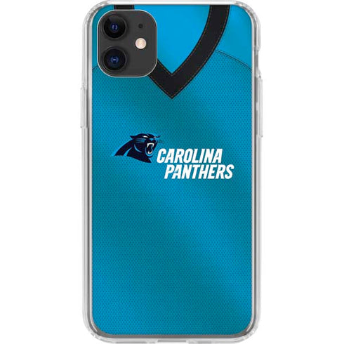 NFL Carolina Panthers Team Jersey iPhone 11 Clear Case