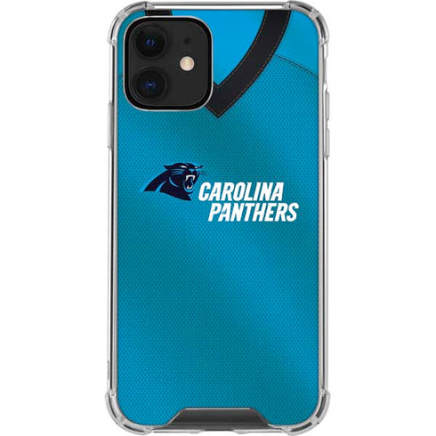NFL Carolina Panthers Team Jersey iPhone 12 Clear Case