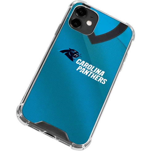 NFL Carolina Panthers Team Jersey iPhone 12 Mini Clear Case