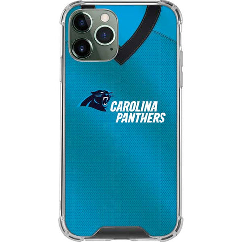 NFL Carolina Panthers Team Jersey iPhone 12 Pro Clear Case