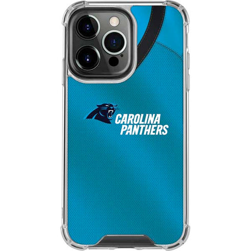 NFL Carolina Panthers Team Jersey iPhone 13 Pro Clear Case