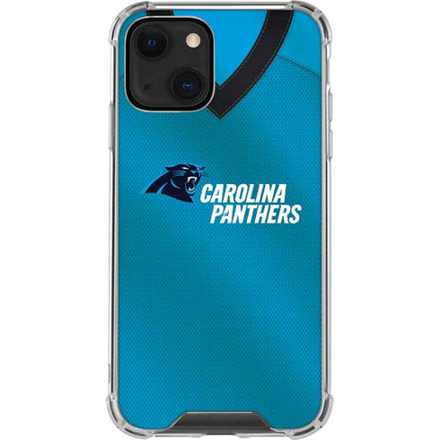 NFL Carolina Panthers Team Jersey iPhone 15 Plus Clear Case