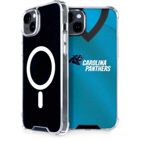 NFL Carolina Panthers Team Jersey iPhone 15 Plus MagSafe Case