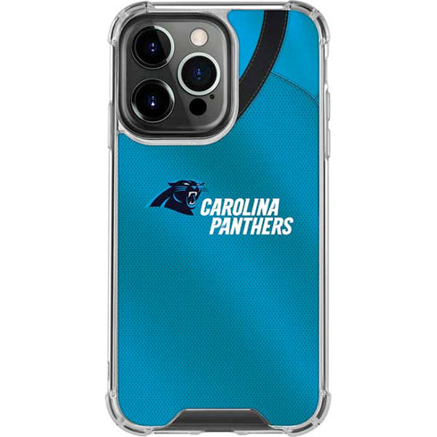 NFL Carolina Panthers Team Jersey iPhone 14 Pro Clear Case