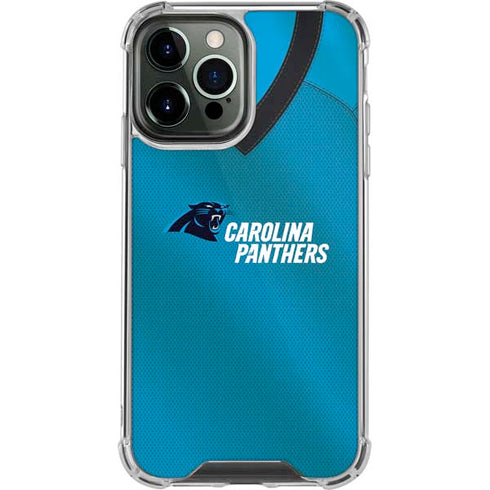 NFL Carolina Panthers Team Jersey iPhone 14 Pro Max Clear Case