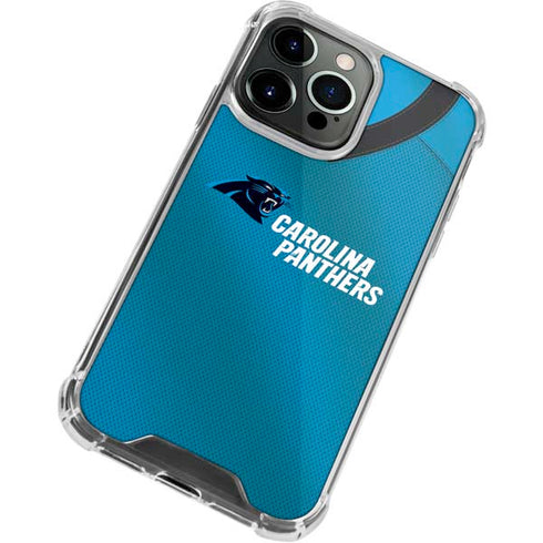 NFL Carolina Panthers Team Jersey iPhone 15 Pro Max Clear Case