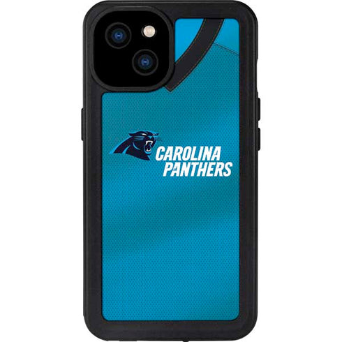 NFL Carolina Panthers Team Jersey iPhone 15 Plus Waterproof Case