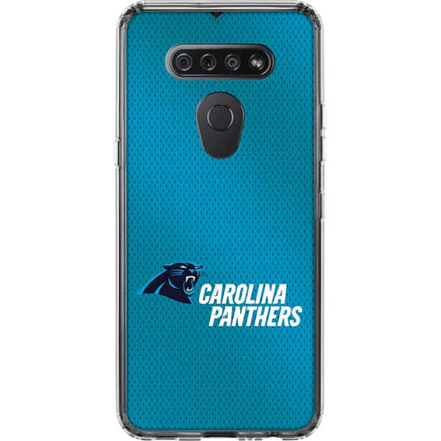 NFL Carolina Panthers Team Jersey LG K51/Q51 Clear Case