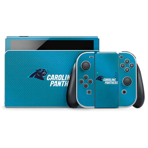 NFL Carolina Panthers Team Jersey Nintendo Switch OLED (2021) Skin