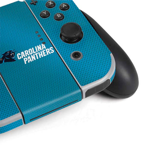 NFL Carolina Panthers Team Jersey Nintendo Switch OLED (2021) Skin