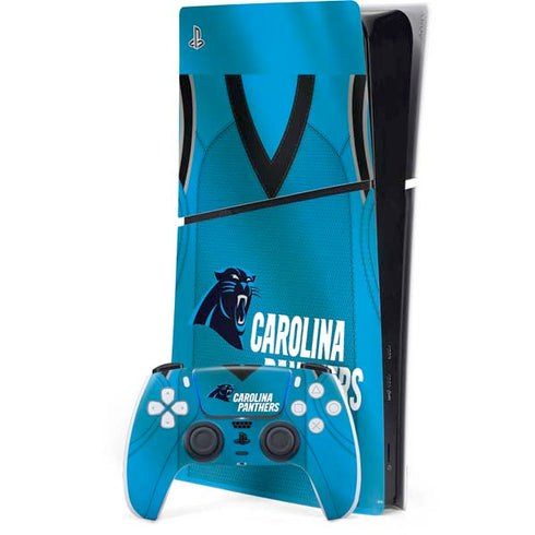 NFL Carolina Panthers Team Jersey PS5 Slim Digital Edition Bundle Skin