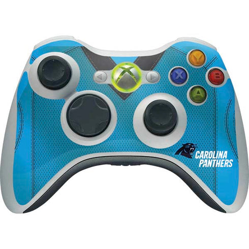 NFL Carolina Panthers Team Jersey Xbox 360 Wireless Controller Skin