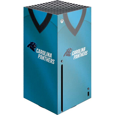 NFL Carolina Panthers Team Jersey Xbox Series X Console Skin