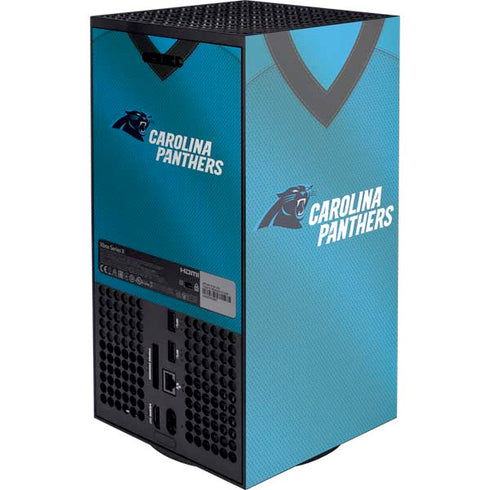 NFL Carolina Panthers Team Jersey Xbox Series X Console Skin