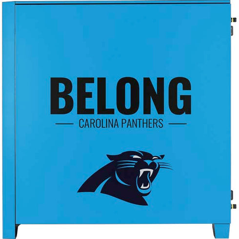 NFL Carolina Panthers Team Motto Corsair 4000D Tempered Glass Mid-Tower ATX Case Skin