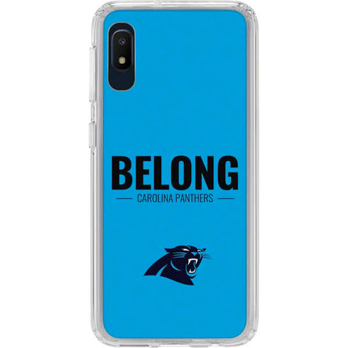 NFL Carolina Panthers Team Motto Galaxy A10e Clear Case