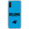 NFL Carolina Panthers Team Motto Galaxy A10e Clear Case
