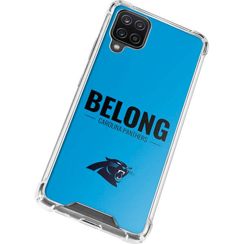 NFL Carolina Panthers Team Motto Galaxy A12 Clear Case
