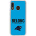 NFL Carolina Panthers Team Motto Galaxy A20 Clear Case