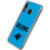 NFL Carolina Panthers Team Motto Galaxy A20 Clear Case