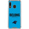 NFL Carolina Panthers Team Motto Galaxy A30 Clear Case