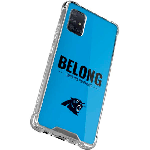 NFL Carolina Panthers Team Motto Galaxy A71 5G Clear Case