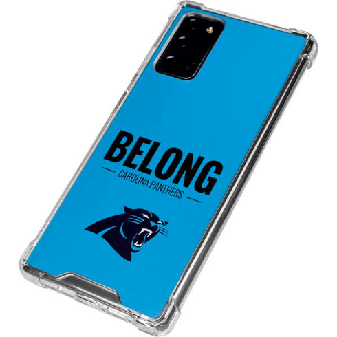 NFL Carolina Panthers Team Motto Galaxy Note20 5G Clear Case