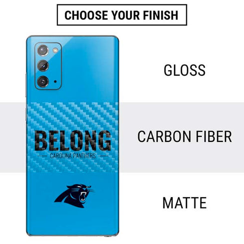 NFL Carolina Panthers Team Motto Galaxy Note20 5G Skin