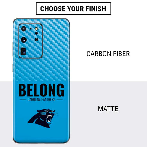 NFL Carolina Panthers Team Motto Galaxy S20 Ultra 5G Skin