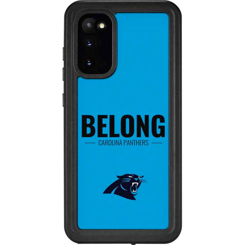 NFL Carolina Panthers Team Motto Galaxy S20 Waterproof Case