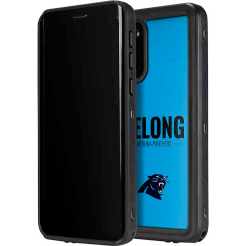 NFL Carolina Panthers Team Motto Galaxy S20 Waterproof Case